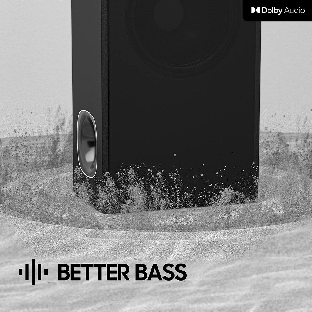 2.1 Channel Sound Bar with Subwoofer, Dolby Compatible, HDMI (ARC), Bluetooth 5.0, Optical, and Aux Connectivity – Model D6